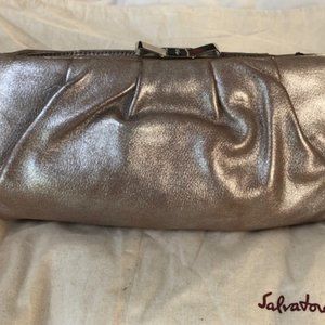Beautiful Salvatore Ferragamo Clutch Rose Gold